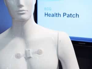 Health Patch vom Holst Centre Mit gedruckter Elektronik können Sensoren in Pflaster, Bandagen oder Kleidungsstücke integriert werden. | Foto: Messe München