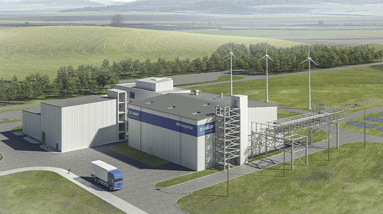 Die Prototypanlage für Batterierecycling in Schwarzheide wird mit innovativer Technologie Lithium, Nickel, Kobalt und Mangan aus ausgedienten Lithium-Ionen-Batterien und Produktionsabfällen gewinnen. | Bild: BASF